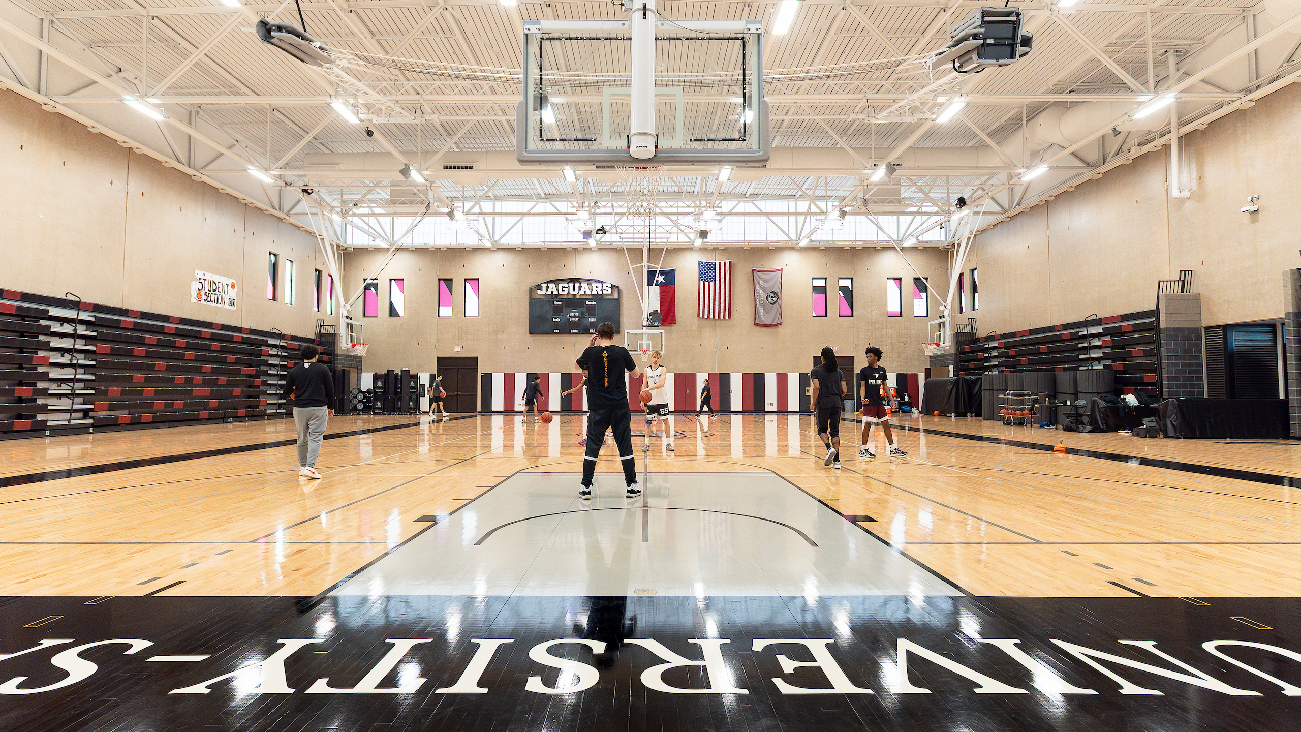 Basketball court.