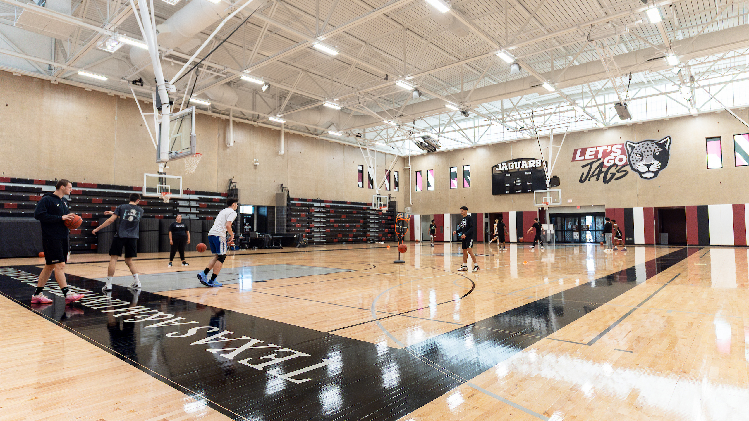 Basketball court.