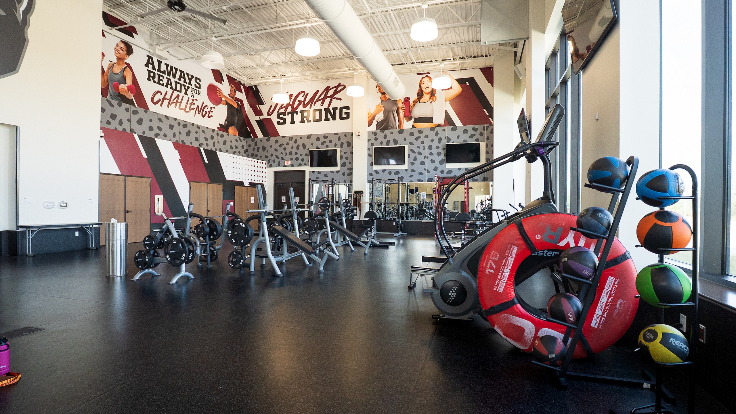 Weight room.